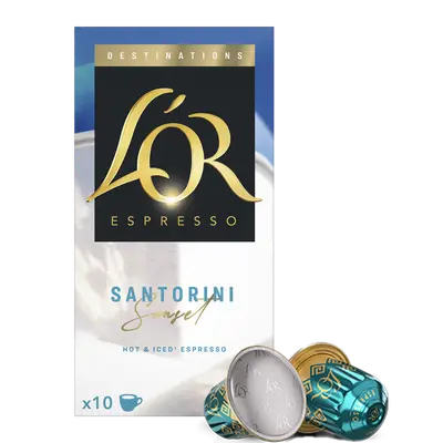Espresso Santorini sunset koffiecups