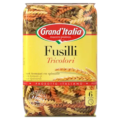 Fusilli tricolore