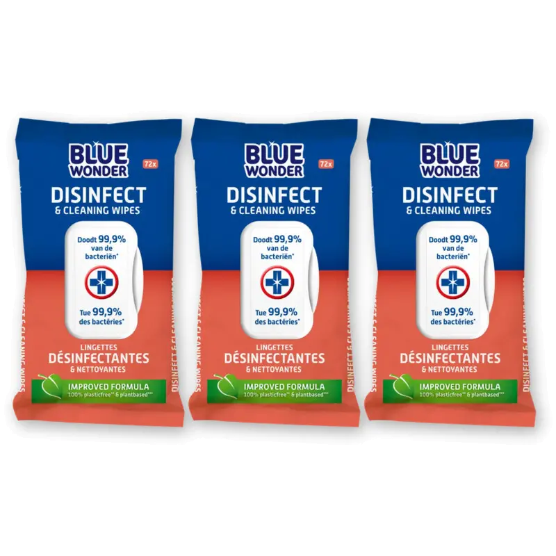 Disinfect & cleaning wipes 3-pack
