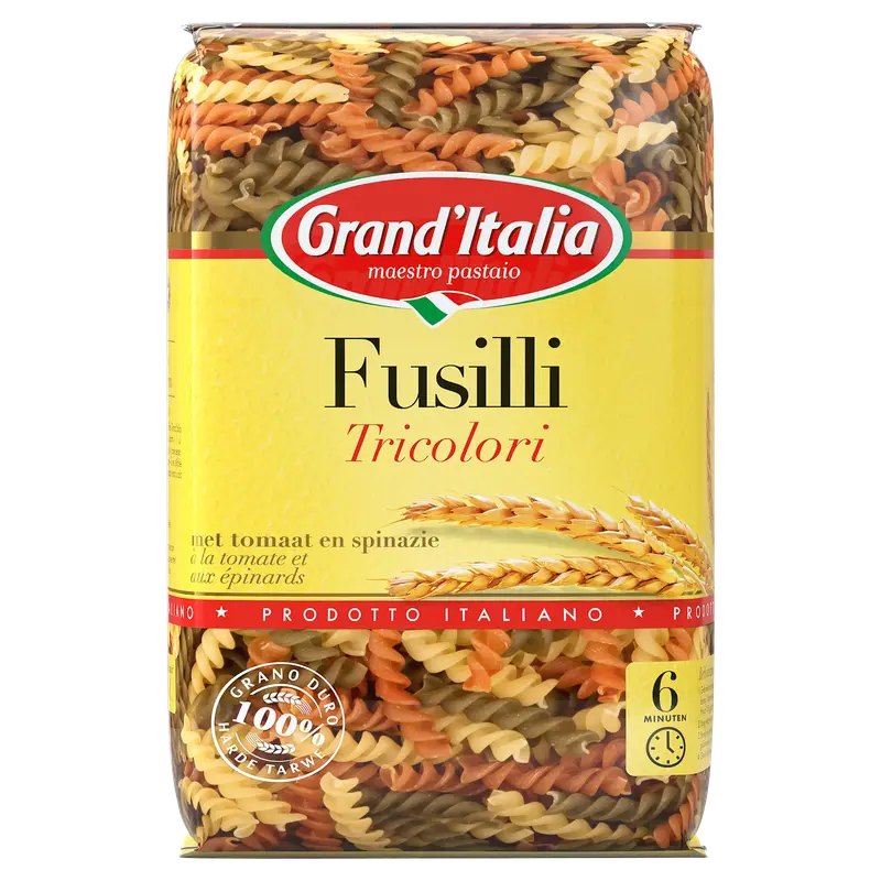 Fusilli tricolore