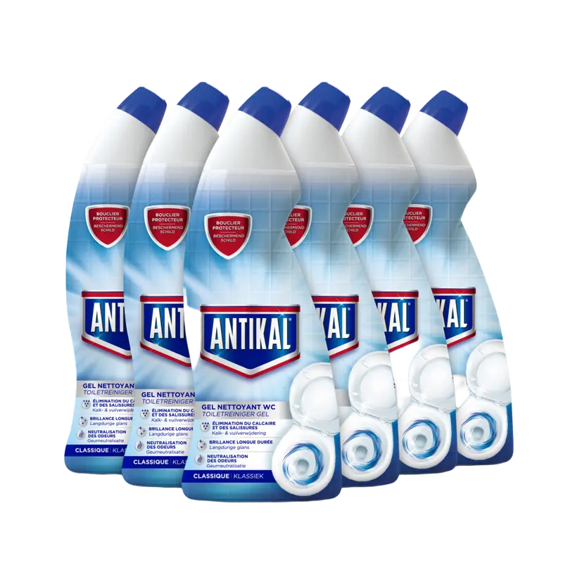 6x Antikal WC Gel 750 ml