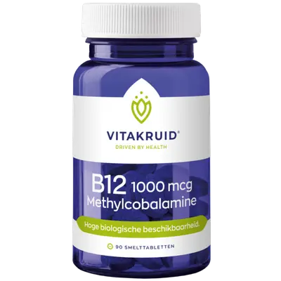 B12 1000 mcg Actief Methylcobalamine Vitamine 90