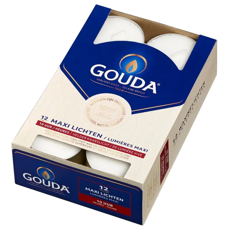Waxinelichten maxi helder 10 uur