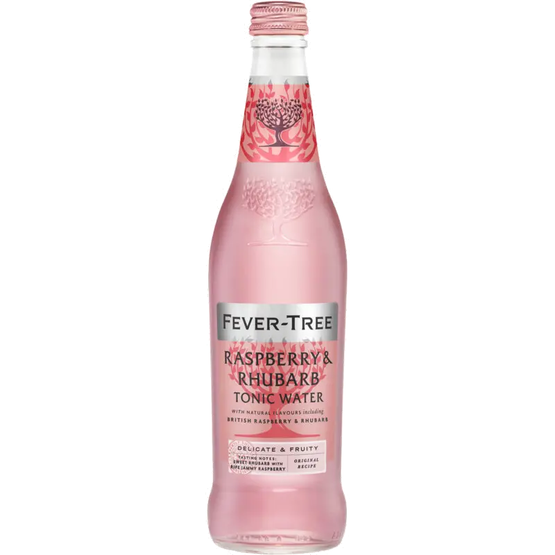 Raspberry & rhubarb tonic water