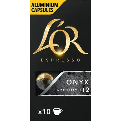 Espresso Onyx Aluminium Capsules 10 Stuks