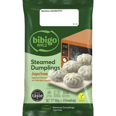 Steamed dumplings japchae