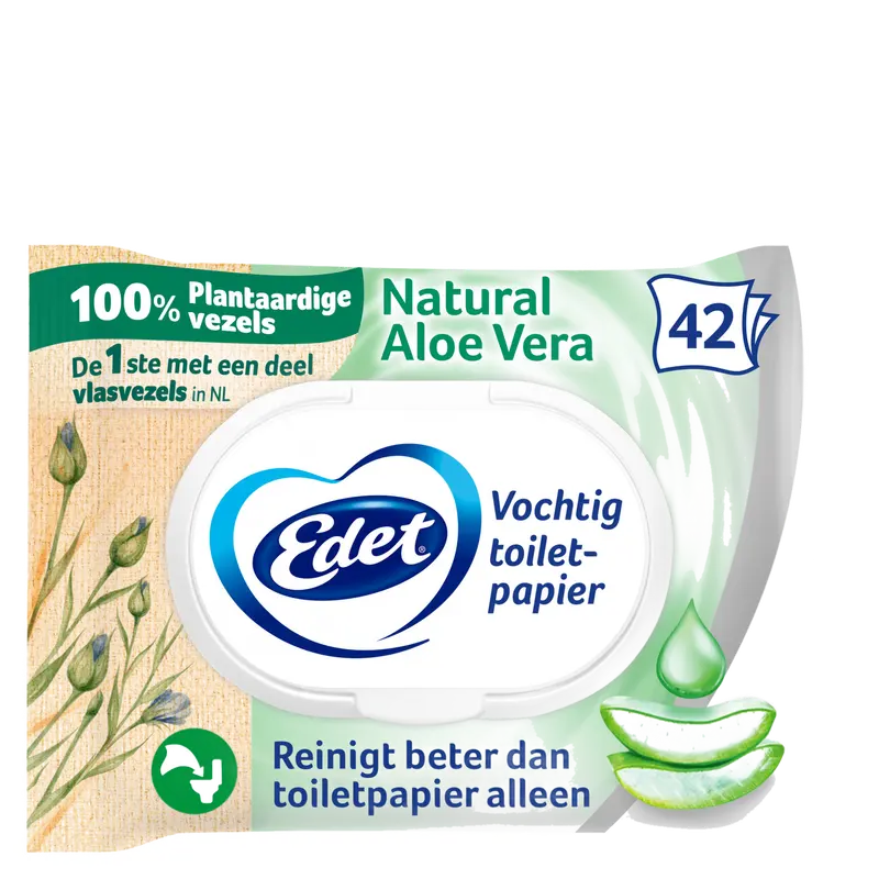 Vochtig toiletpapier Aloe Vera