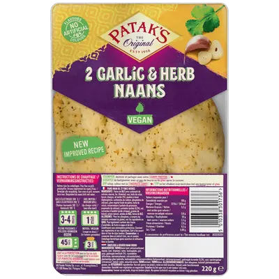 Naan knoflook en koriander