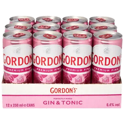 Pink Gin & Tonic Mixed drink blik 12 x 25 cl 6,4%