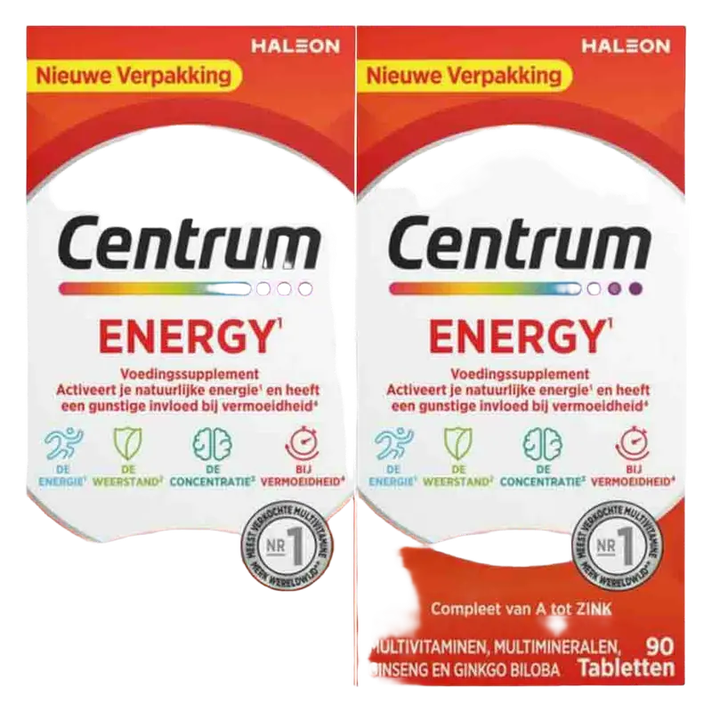 2x Centrum Energy Multivitaminen 90