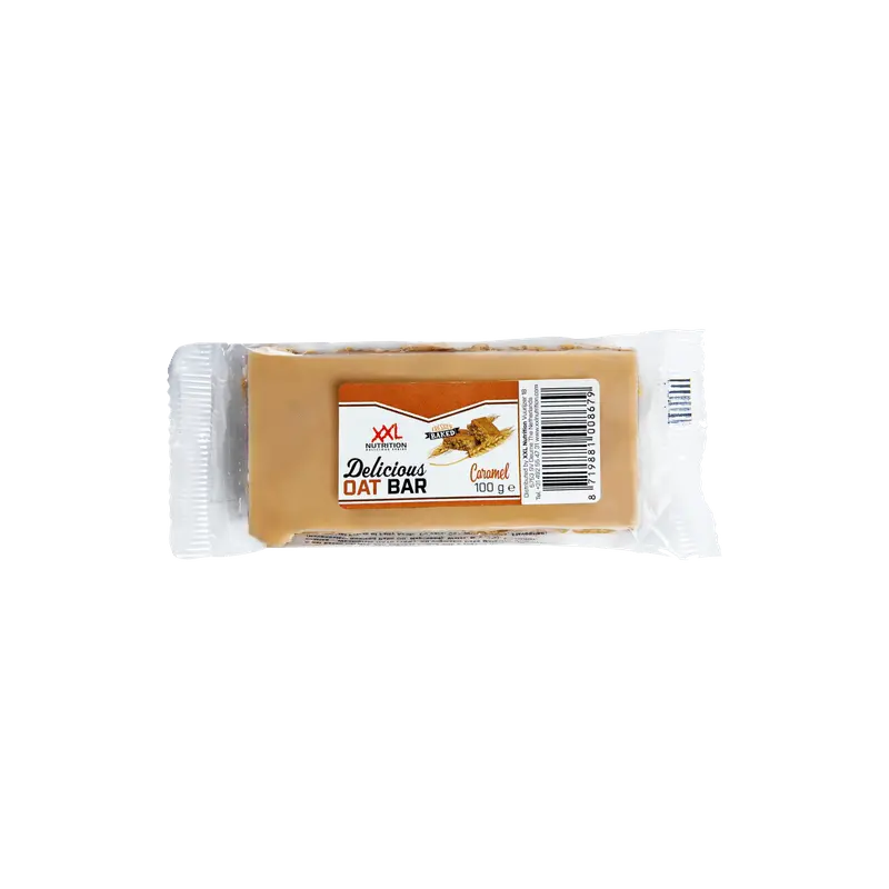 Delicious oat bar caramel