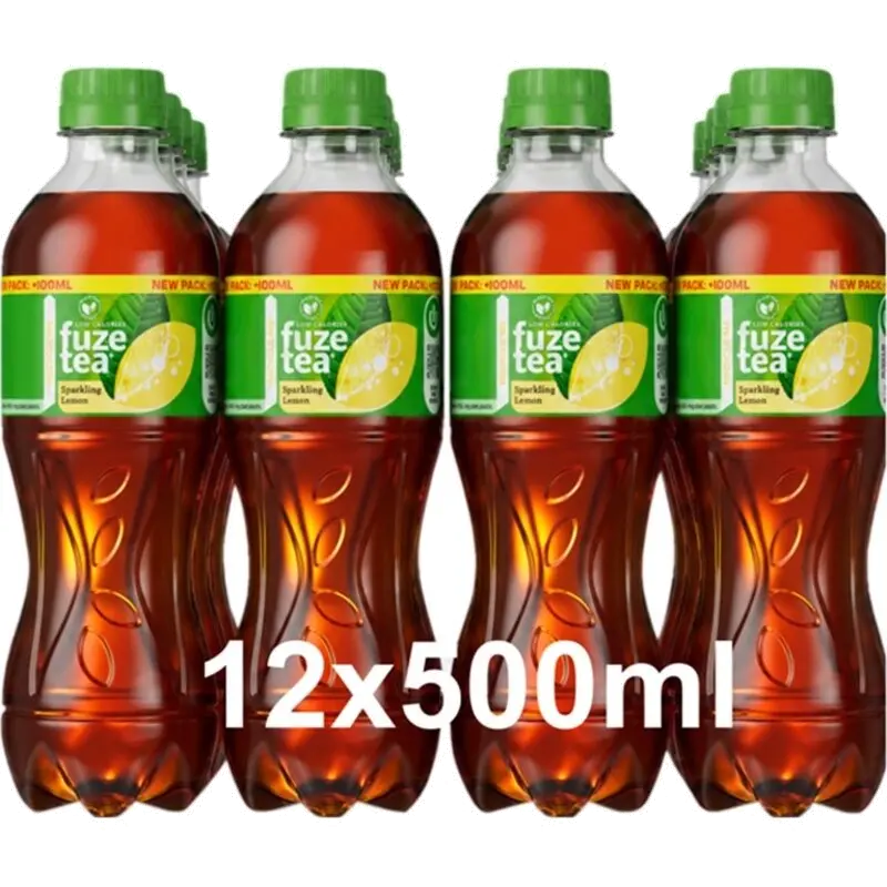 Sparkling black tea 12-pack