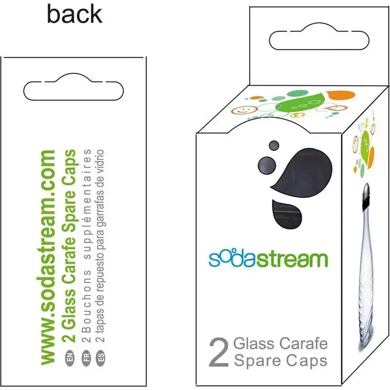 plastic doppen - 2 stuks zwart
