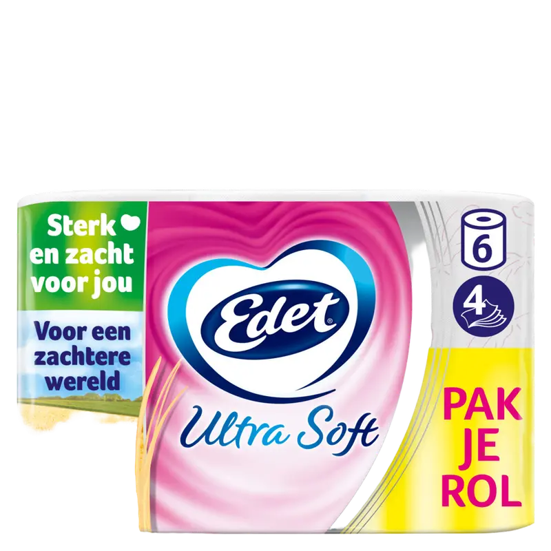 Ultra soft 4-laags toiletpapier