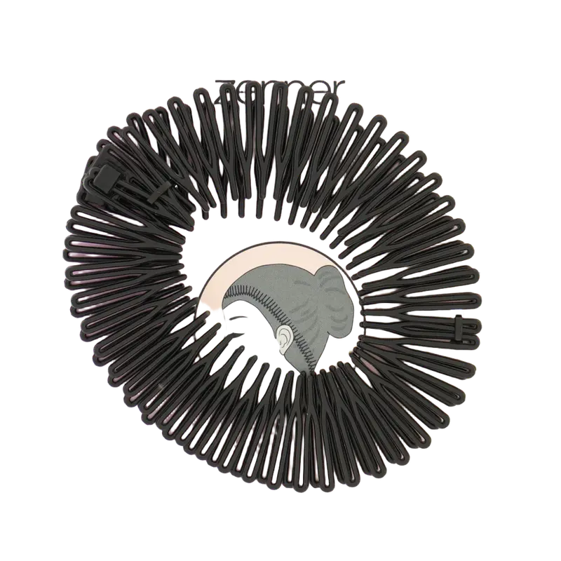 Diadeem Zig Zag Zwart 2
