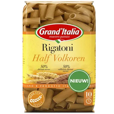 Rigatoni half volkoren