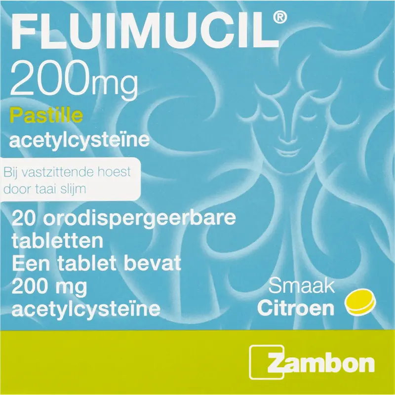 200 MG Pastilles Citroensmaak Smelttabletten 20 stuks