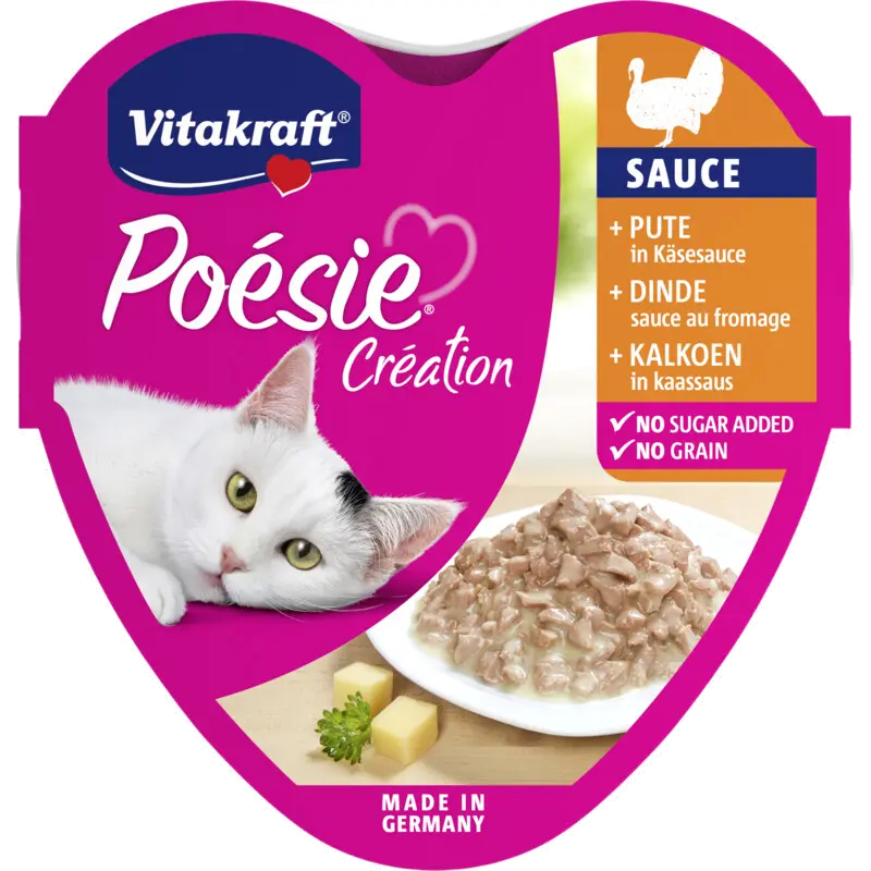 Poesie creation kalkoen in kaassaus