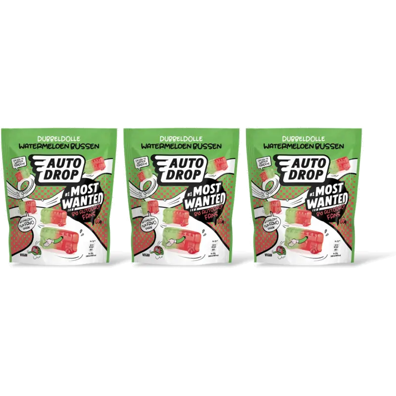 Most wanted watermeloen bussen 3-pack