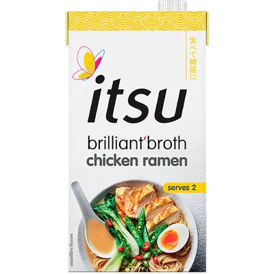 Brilliant broth chicken ramen