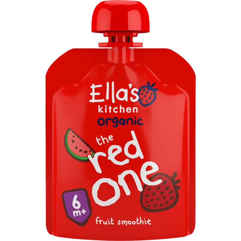 Bio Knijpfruit Smoothie The Red One 6+ Maanden 90 gram