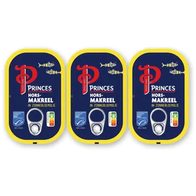 Horsmakreel in zonnebloemolie 3-pack