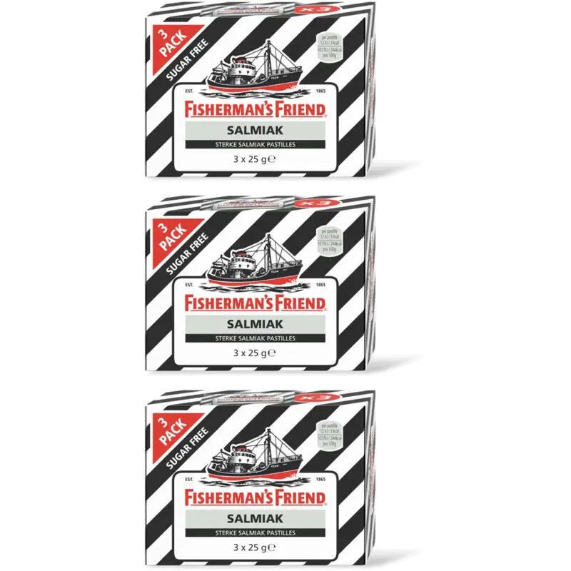 Salmiak suikervrij 3-pack
