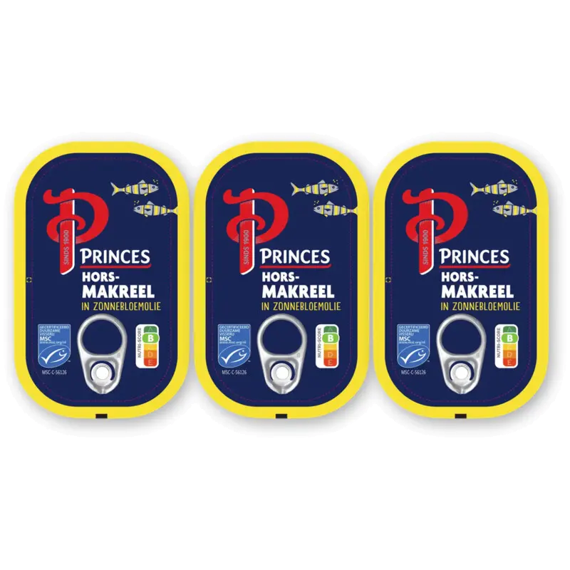 Horsmakreel in zonnebloemolie 3-pack