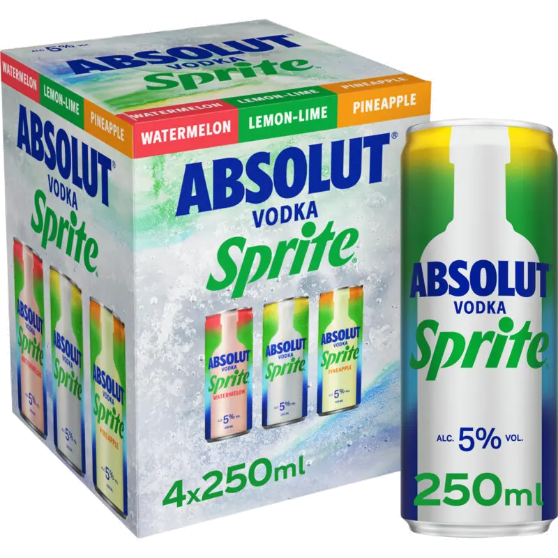 & Sprite mix 4-pack 4X25CL