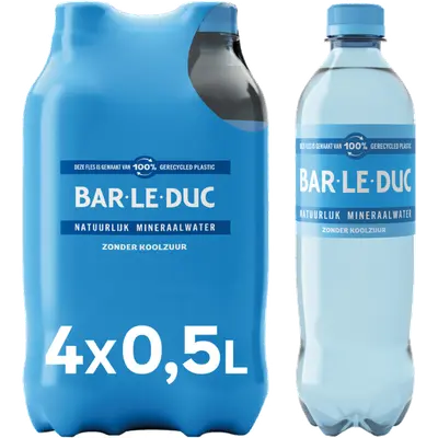 Mineraal water koolzuurvrij
