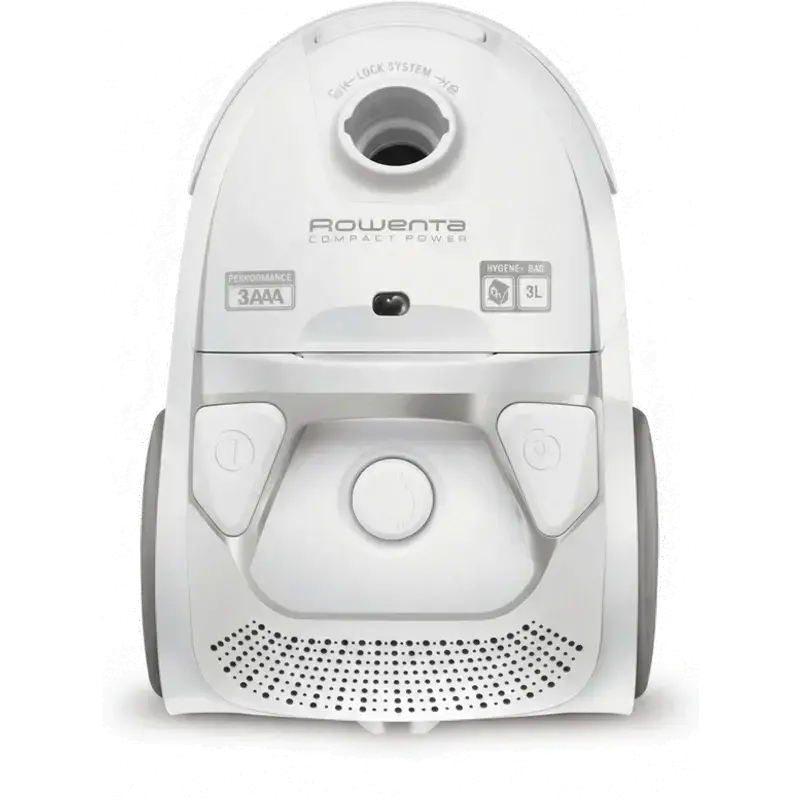 RO3927 Compact Power zakreiniger - 750 W motor - 3 liter stofzak - metalen telescoopbuis - automatische snoeroproller - Wit