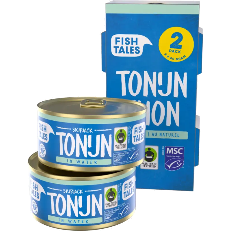 Skipjack tonijn in water 2-pack