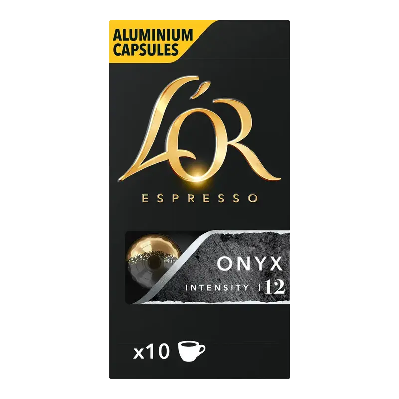 Espresso Onyx Aluminium Capsules 10 Stuks