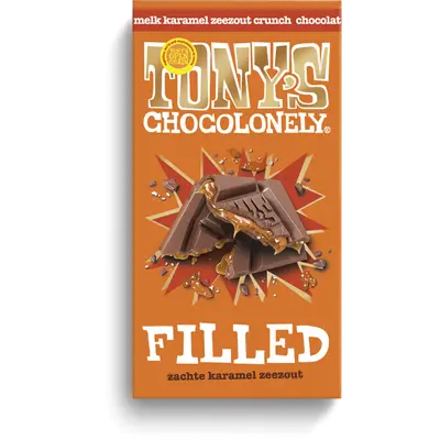 Filled melk karamel zeezout crunch