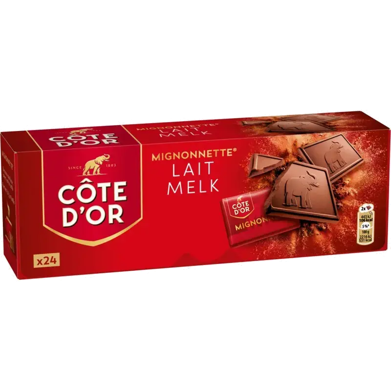 Mignonnette chocolaatjes melk bel