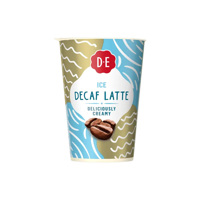 Ice decaf latte