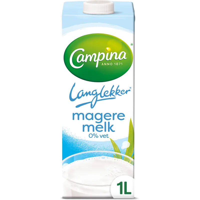 Langlekker magere melk 0% vet