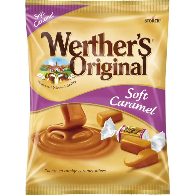 Roomsnoepjes Soft Caramel Zak, 150 gram