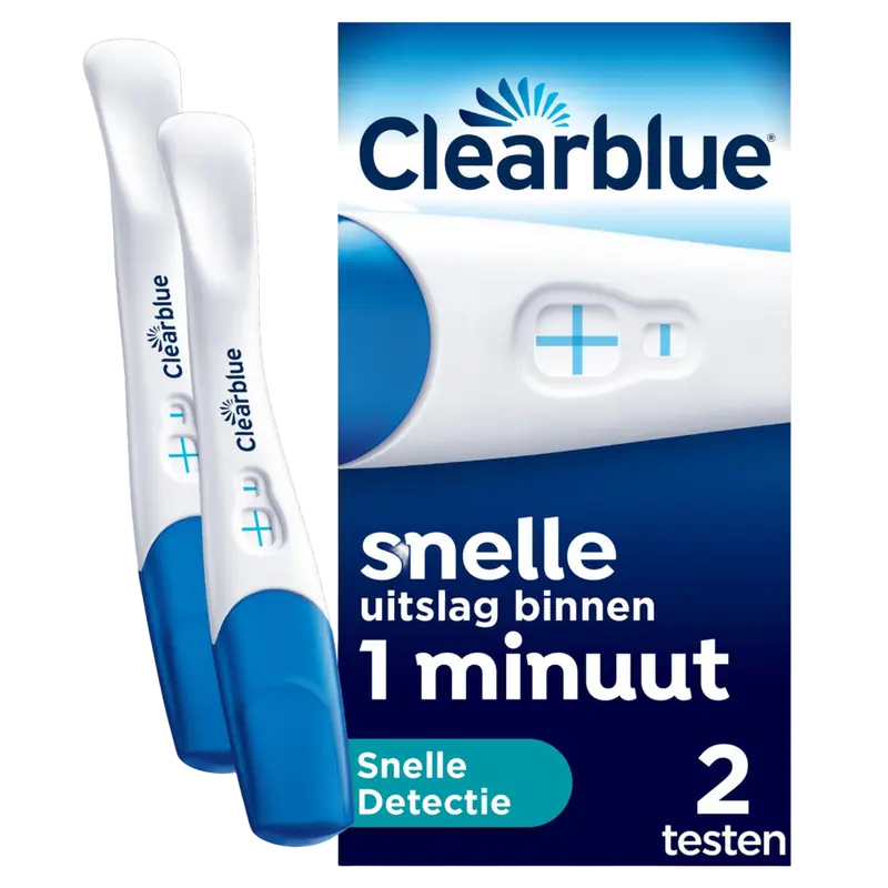 2x Clearblue Zwangerschapstest