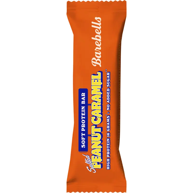 Soft protein bar peanut caramel