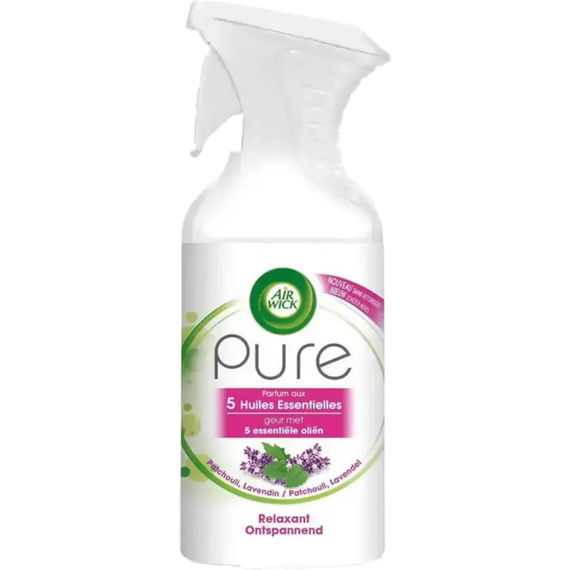 Airwick Pure Luchtverfrisser Spray - Patchouli Lavendel 250 ml.