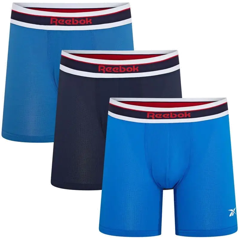 RBK sportboxershorts med Anselm vector blauw/navyblauw/schemerblauw-L
