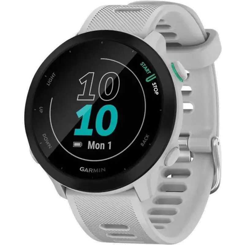 Forerunner 55 - Sporthorloge met GPS Tracker - Geschikt voor Hardlopen - 42mm - Whitestone