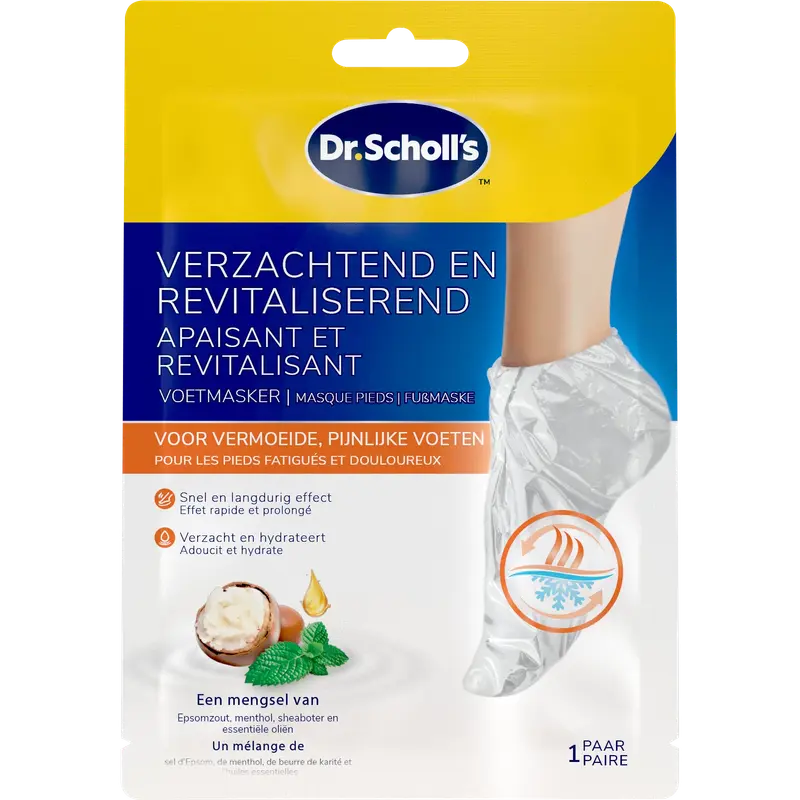 Dr.Scholl's Verzachtend en Revitaliserend Voetmasker 1 paar