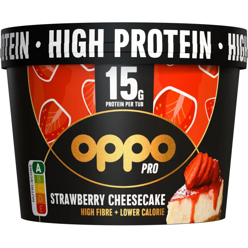 High protein strawberry cheesecake