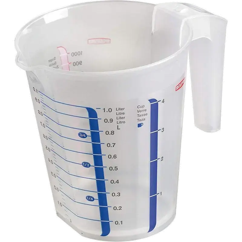 maatbeker - Chef At Home - 1 liter - Premium opbergoplossing, duurzaam kunststof, moderne huisorganisatie