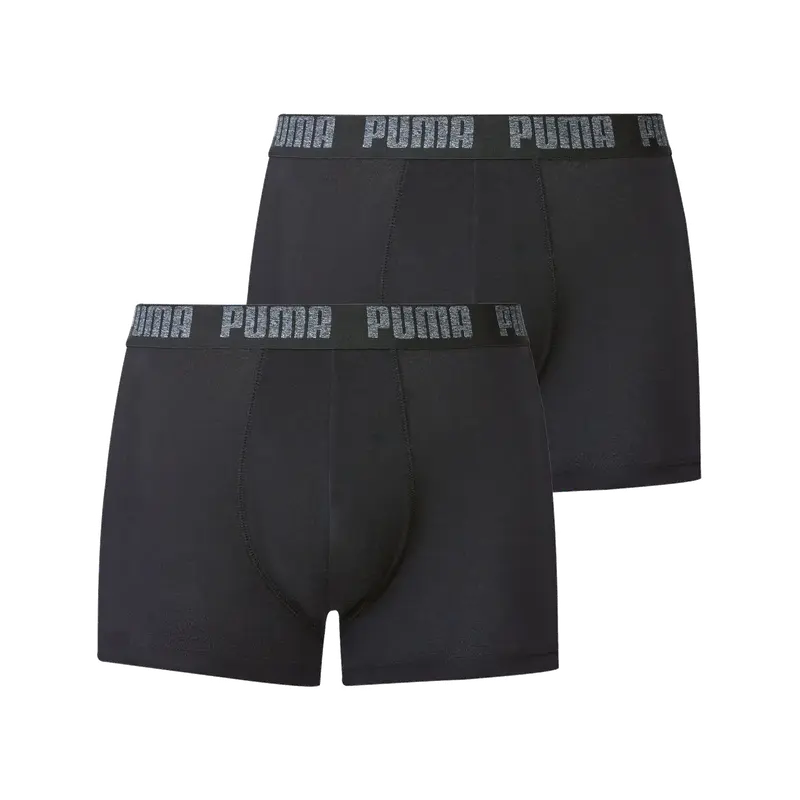Set van 2 heren boxers (Zwart, M)
