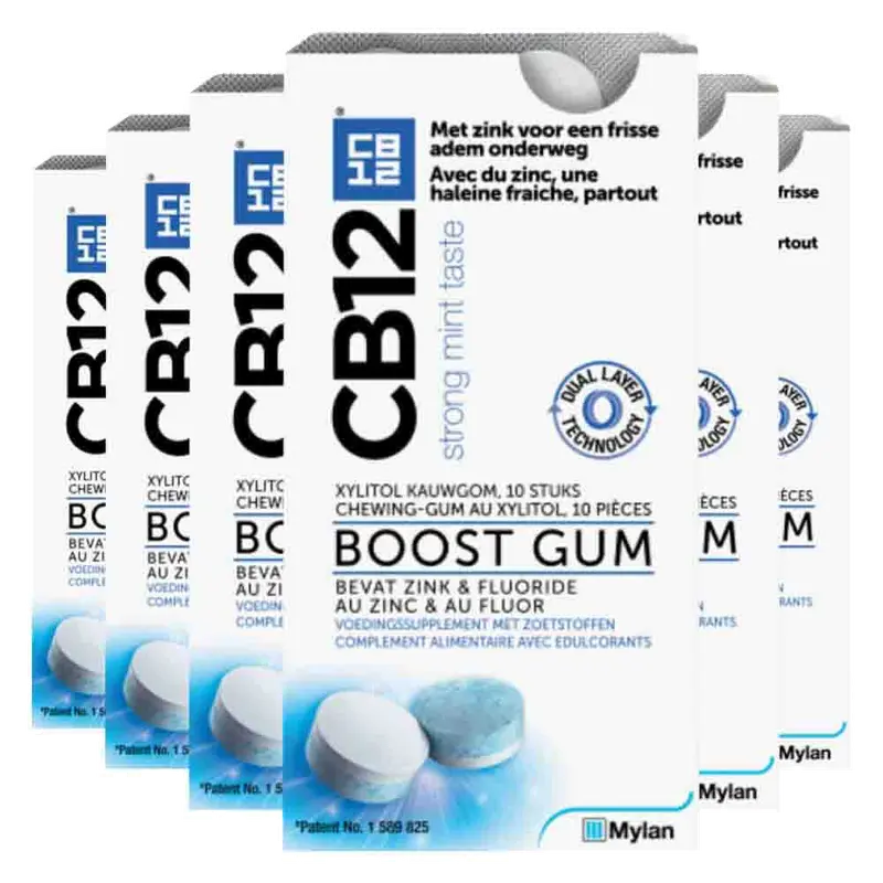 6x CB12 Boost Kauwgom 1x10 stuks