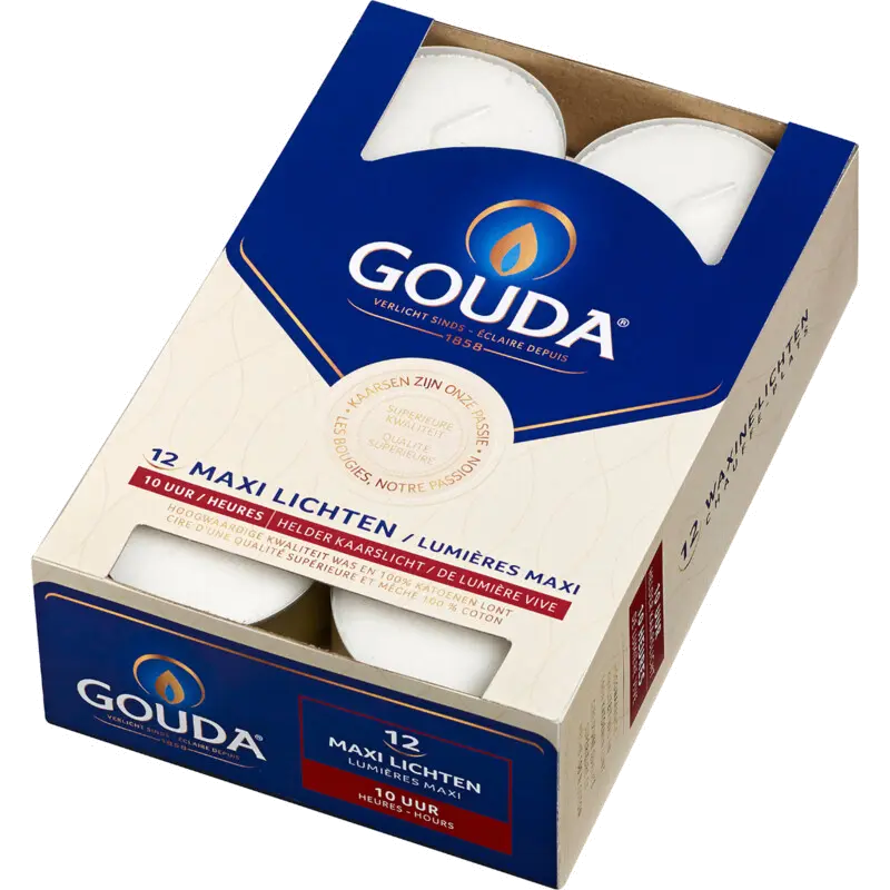 Waxinelichten maxi helder 10 uur