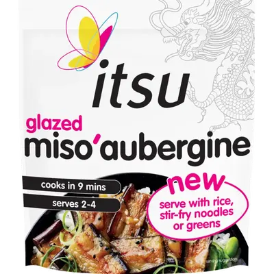 Glazed miso aubergine